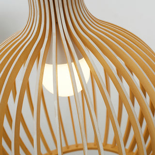 Arix Suspension Design en Bois Sculpté Naturel Salle à Manger-Luire