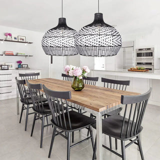 Ritta Moderne LED Suspension Rotin Salon/Chambre À Coucher