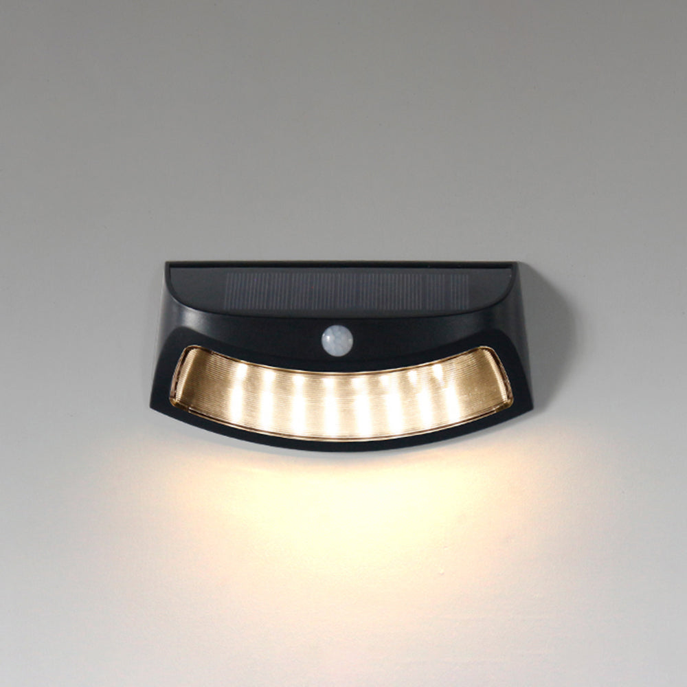 Ray Éclairage Escalier Extérieur Trapézoïdale Simple, Métal/Acrylique, Noir/Copper, Cour