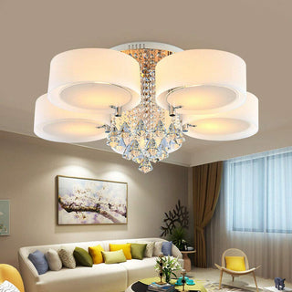 Arisha Moderne Rond Acrylique Verre Plafonnier Couloir