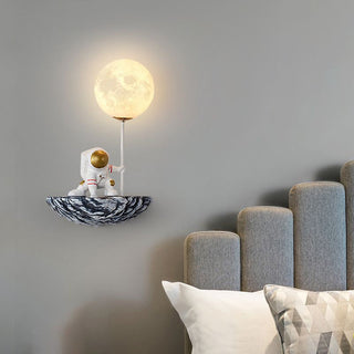 Aria Applique Murale Sphérique Astronaute Design LED Moderne Métal/Verre/Acrylique Blanc Salon