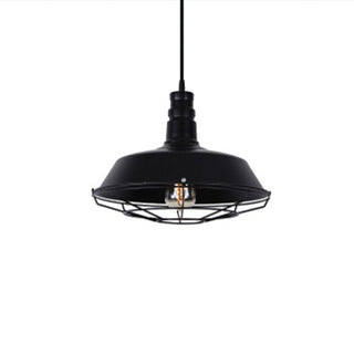 Epoch Suspension Dôme Industriel, Métal, Noir/Rouille, Salon