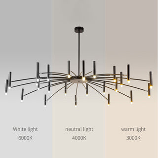 Lyren Lustre Simple Noir/Blanc Etude/Salon/Salle à Manger-Luire