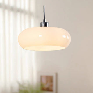 Vorenix Suspension Dôme Moderne Verre. Blanc/Orange. Salle de Bain-Luire