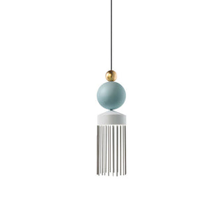 Valentina Suspension Irrégulière Géométrique, Metal, Bleu/Gris, Salon