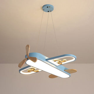 Aria Moderne LED Suspension Jaune/Bleu Métal/Acrylique Salon