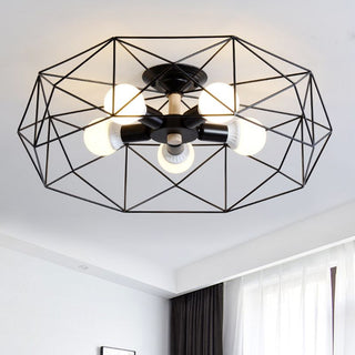 Arisha Moderne LED Plafonnier Doré/Blanc Métal Salon Chambre à coucher