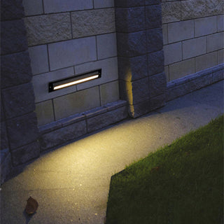 Ray Éclairage Escalier Extérieur Rectangulaire Simple, Métal/Acrylique, Noir, Escalier