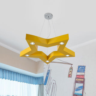Aria Moderne LED Suspension Jaune Bleu Vert Métal Salle à Manger
