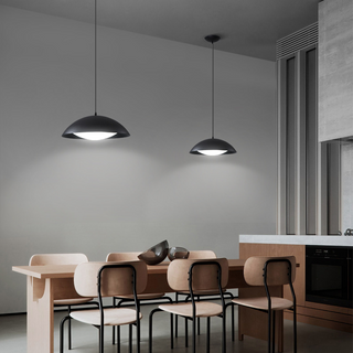 Valentina Suspension Moderne Minimaliste Blanc Métal Salle à Manger