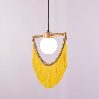 Aria Design Suspension Jaune/Vert/Rose/Café Métal/Tissu Chambre à coucher