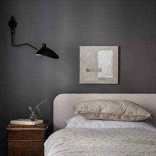 Arisha Simple LED Applique Murale Linéaire Industrielle 1/2 Lumières Métal Noir Salon/Chambre à Coucher