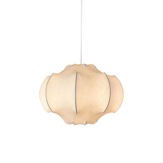Silken Lotus Silk Pendant Lamp-Neutral Decor