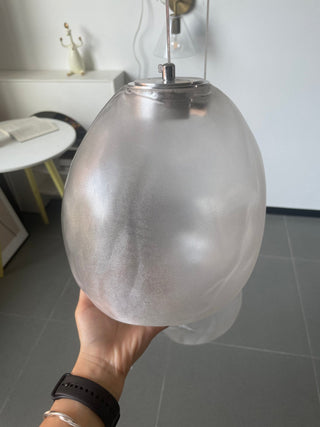 Liquid Glass Stone Pendant Light-Neutral Decor