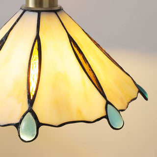 Tiffany Vintage Suspension Métal/Verre Chambre/Salon/Entrée