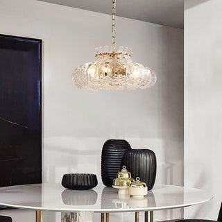 Arisha Moderne Forme Poire Lustre Glace Fusion Verre Chambre À Coucher
