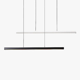 Ray Suspension Linéaire Moderne, Métal, Noir/Blanc, Salon