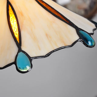 Tiffany Vintage Suspension Métal/Verre Chambre/Salon/Entrée