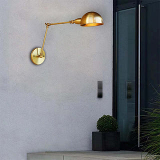 Epoch Applique Murale Demi-sphère Pliable, Laiton, Salon
