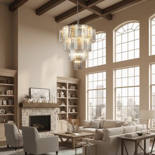 Kobi Eclat Lustre Élégant en Verre Prismatique Coloré