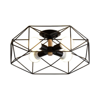 Arisha Moderne LED Plafonnier Doré/Blanc Métal Salon Chambre à coucher