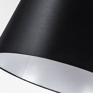 Mira Lampadaire Dôme Moderne, Métal/Tissu, Noir, Salon