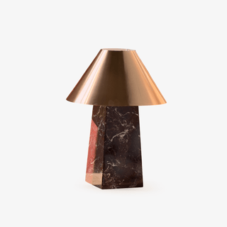 Conic Marble Table Lamp-Neutral Decor