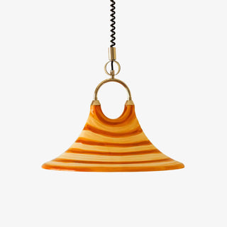 Aurmiros Suspension Minimaliste Moderne en Verre à Motif Tourbillonnant