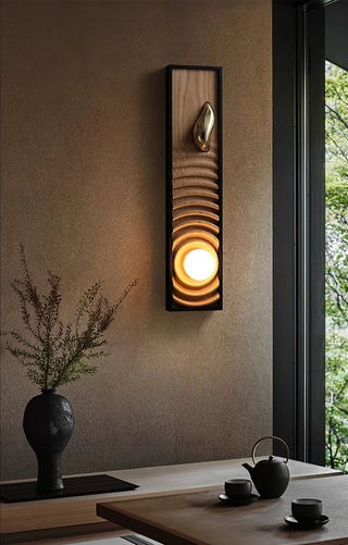 Caleb Applique Murale en Bois Vintage