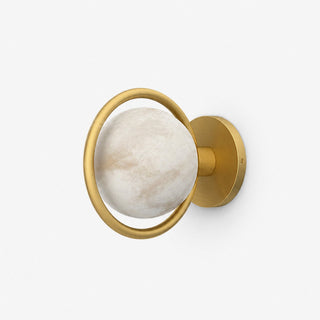 Celestial Ring Alabaster Wall Lamp-Neutral Decor
