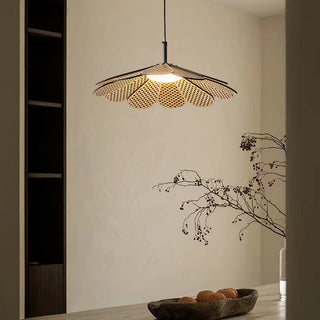 Ritta Vintage LED Suspension Noyer Bois Chambre À Coucher/Bar