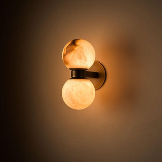 Alabaster Celestia Orb Wall Light-Neutral Decor
