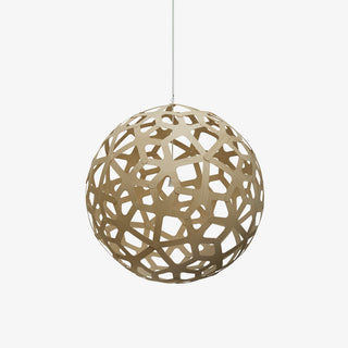 Lustra Suspension Géométrique en Bois Tressé