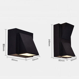 Ray Applique Murale Linéaire Moderne Simple, Métal, LED, Noir, Jardin