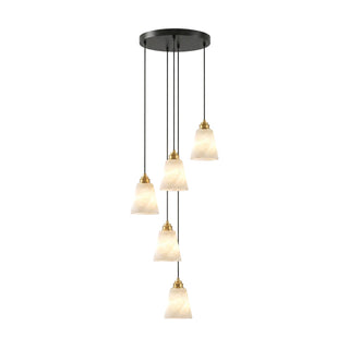 Droplet Alabaster Pendant Lamp-Neutral Decor