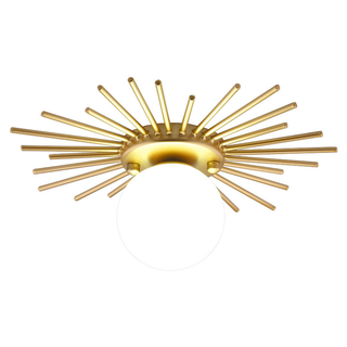 Solara Plafonnier Brillant Étoilé Glam Moderne en Laiton
