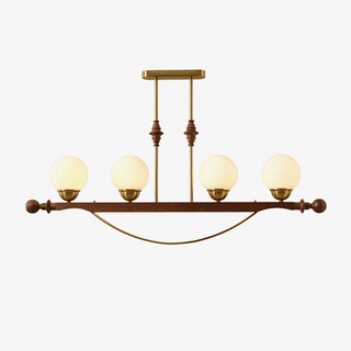 Adorned Linear Chandelier-Neutral Decor
