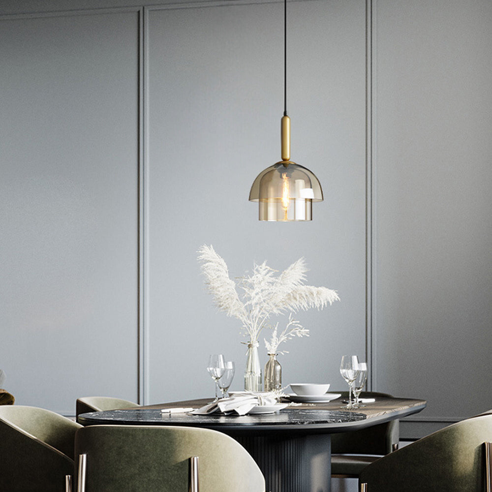 Valentina Moderne Métal Verre Suspension Salon Chambre à Coucher