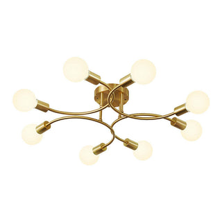 Valentina Plafonnier Boule Moderne, Métal, Doré, Salon