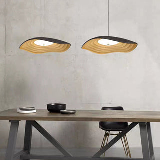 Arisha Suspension Ronde Nordique, Résine, Blanc/Orange/Noir, Salle à Manger/Cuisine