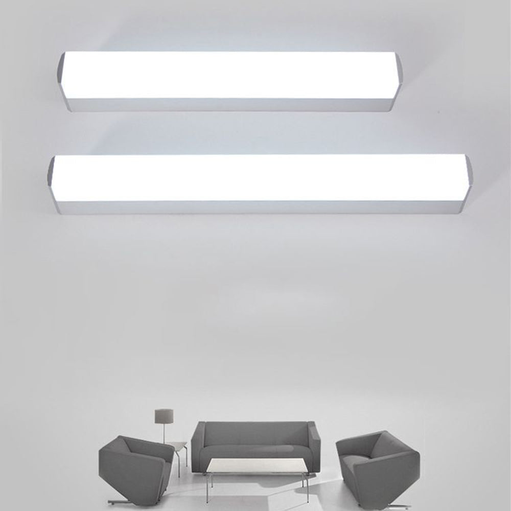 Arisha Applique Murale à Miroir Moderne Design LED Rectangulaire Métal Acrylique Blanc Salle de Bain