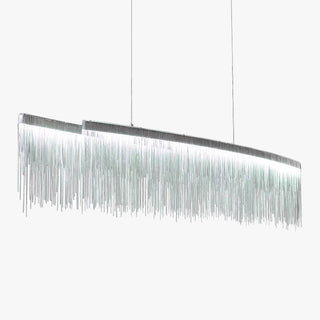 Arisha Suspension Linéaire Luxueux, Acrylique/Metal, Doré/Chrome, Chambre