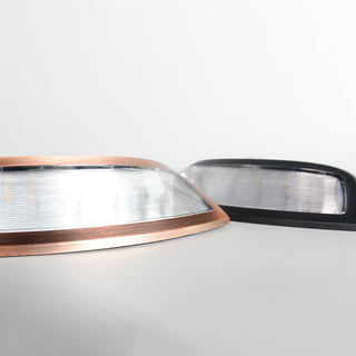 Ray Éclairage Escalier Extérieur Trapézoïdale Simple, Métal/Acrylique, Noir/Copper, Cour
