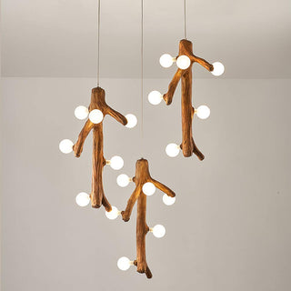 Epoch Nordique LED Lustre Bois Salon/Salle À Manger/Chambre À Coucher