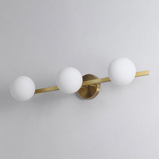 Valentina Applique Murale Design LED Linéaire Globe Moderne Métal/Verre Intérieur Salle de Bain