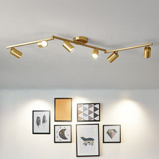 Aim Moderne LED Plafonnier  Noir/Blanc/Or Métal Chambre à coucher