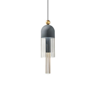Valentina Suspension Irrégulière Géométrique, Metal, Bleu/Gris, Salon
