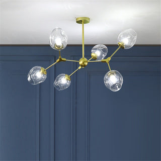 Valentina Suspension Multi Retro, Metal/Verre, Noir/Or, Chambre