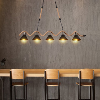 Epoch Lampe à Suspension LED Noire Vintage en Métal Pour Café