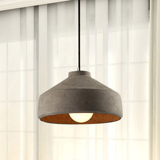 Avi Dôme LED Suspension Gris Fumé Chambre Métal/Ciment Chambre à coucher